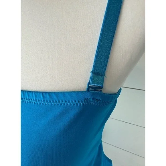 NWT SKIMS Monokini Swimsuit Turquoise Blue Size XL - Picture 3 of 10